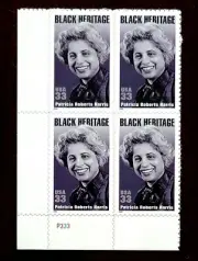 2000 Plate Block 3371! MNH US Stamps! Patricia Roberts Harris VF/XF, BV $5.50