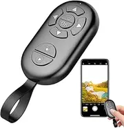 Video Remote Phone Clicker - Wireless Phone Remote Control Selfie Button for Photos - Smartphone Photo Videos Controller for Travel, Outdoor, Camping