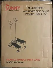 Sunny Health & Fitness Mini Stepper Stair Stepper Exercise Equipment with Res