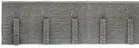Noch 58057 HO Scale Profi-Plus Scenic Components -- Retaining Wall (gray brick)
