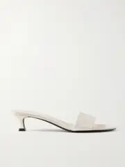 [The Row] The Row - Satin Mules - Ivory - IT37 IT 37 Ivory
