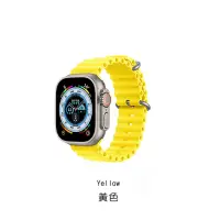 在飛比找博客來優惠-HOTGO Apple Watch 海洋錶帶 黃色