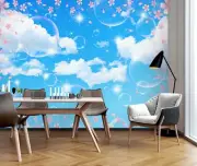 3D Petal Bubbles G1614 Wallpaper Wall Murals Removable Self-adhesive Honey
