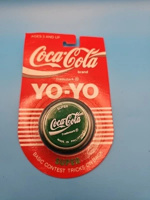 Vintage Coca Cola Genuine Russell Super Green YoYo,1989