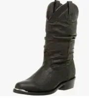Dingo Men's Amsterdam All Over Black Pigskin DI15240 Boot (All Over Black,8.5EW)