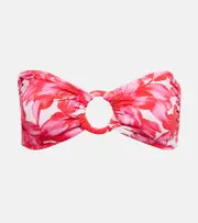 [Alexandra Miro] Alexandra Miro Carlotta printed bandeau bikini top AU 16 multicoloured
