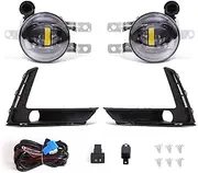 Fog Lights Car Front Fog Lamp Assembly LED Fog Lamp White With Cover Switch Relay Harness Headlight Accessorie For CR-V For CRV 2023 2024 Fog Light Lamp Assembly