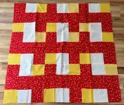 Quilt Top Lap Throw Table Topper Sofa Pillow 38" x 38" Butterfly River