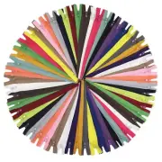 YaHoGa 100pcs 7 Inch (18cm) Nylon Coil Zippers for Sewing Crafts Tailor Nylon...