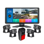 10.36" Quad Monitor 5ch DVR Touch Screen AHD 1080P Front Side Rear View Camera