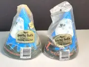 2 Factory Sealed 1980s E.T. The Extra Terrestrial Reed Party hats (10 Hats) ~C35