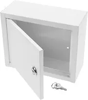 CATIEBYE Sturdy Wall-mount Milk Storage Organizer Lockable Milk Box Weatherproof Milk Case for Home