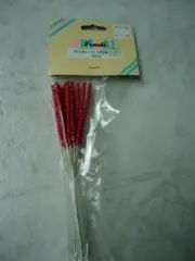 Franks Bridal 18 Red Seed Pearls On Stem 12 Pics In Pkg.