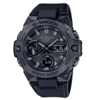 在飛比找momo購物網優惠-【CASIO 卡西歐】G-SHOCK 全黑色系G-STEEL