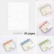 3-Ring Mini Binder Diary Clear Hand Book/Stationery Notebook Journal Scrapbookin