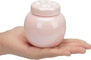 DiDiBirDi Cat Urn for Ashes, Small Pink Dog Keepsake for Small Animals, Memorial Urn for Pets up to 8 lbs(Pink)