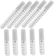 MERRYHAPY 10pc Mini Bottles with Scale 5ml/10ml Mist Spray Containers Travel Refillable Vials Portable Bottles for Toiletries