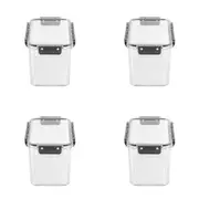 4x Boxsweden Crystal 2.7L/21cm Pantry Storage Container Home Food Organiser CLR