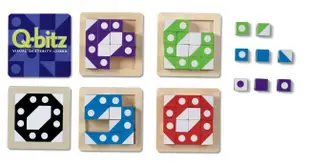 小園丁兒童教育用品社 桌遊 幾何立體拼拼樂桌上遊戲 Q-bitz 正版