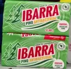 4X IBARRA JABON PINO ANTIBACTERIAL / LAUNDRY SOAP BARS - 4 de 300g - ENVIO GRATS