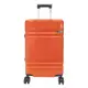 FILA 20吋簡約時尚碳纖維飾紋系列鋁框行李箱-釉橘
