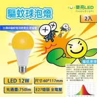 在飛比找momo購物網優惠-【HappyBright 樂亮】LED 12W 防蚊 驅蚊球