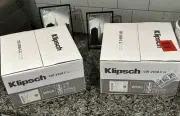 2 Klipsch CDT-2650-CII Ceiling Speakers Controlled Dispersion Wht 6.5" UNOPENED!
