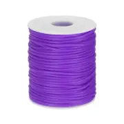 54.6 Yards Hollow Pipe Rubber Cords 2mm Hollow Tube Purple