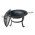 Wood Burning Firepit Fire Pit Metal with Spark Protector Heater Grill for