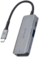 Bonelk USB-C 3-in-1 Multiport Hub (Space Grey)