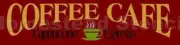~ITEM # 4056 F Primitive Stencil ~ COFFEE CAFE CAPPUCINO