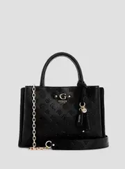 GUESS Black Gerty Girlfriend Satchel Bag