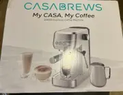 Casabrews 3700 Essential Silver Stainless Steel 20 Bar Espresso Coffee Machine