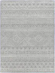 Sophia Contemporary Ash Wool Rug