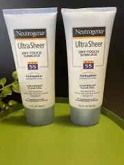 2 Neutrogena Ultra Sheer Dry Touch Sunscreen Lotion SPF 55 Helioplex