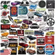 Fast and Furious 50ct Vinyl Large Deluxe Stickers Variety Pack - Laptop, Wate