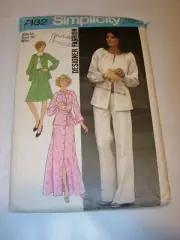 WOMEN UNCUT SIMPLICITY 7132 SEWING PATTERN PANTS TOP SHIRT BLOUSE DRESS SIZE 14