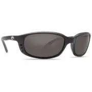 Costa Brine Matte Black Frame Sunglasses w/Gray 580P Lenses 06S9017-90170359