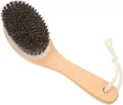 Happyyami Bristle Horse Grooming Brush for Shedding and Cleaning Ergonomic Design for Comfortable Daily Use Cattle Grooming Tool and Livestock