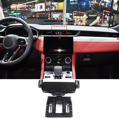 Black Central Air Vent Mobile Phone Holder For Jaguar F-PACE 21-23 XFL 2021-23