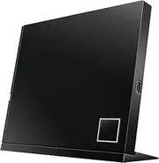 [ASUS] SBC-06D2X-U External 6X Blu-ray Combo, Stand Design, Mac Compatible, M-DISC Support, Disc Encryption, Unlimited Webstorage(12 Months), Nero Backitup, E-Media