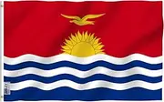 ANLEY Fly Breeze 3x5 Feet Kiribati Flag - Vivid Color and Fade Proof - Canvas Header and Double Stitched - the Republic of Kiribati Flags Polyester with Brass Grommets 3 X 5 Ft