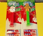 Christmas Super New Unopened PEZ Dispenser Set - Santa Claus & Gingerbread Man