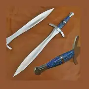 Handmade J2 Steel Dagger Knife with Hard wood Handle steel guard