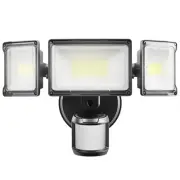 75W Motion Sensor Outdoor Lights Security Lights,3 Head Motion Detection Outd...