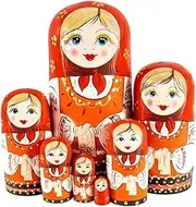 Nesting Dolls Stacking Dolls Russian Dolls Russian Matryoshka Set of 7 Pieces Doll Cartoon Cute Toy Matryoshka Doll Matryoshka Dolls Russian Nesting Dolls
