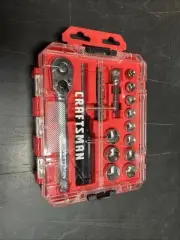Craftsman 24 Pc socket and screwdriver set SAE 6 Point 3/8” Drive Stackable Case