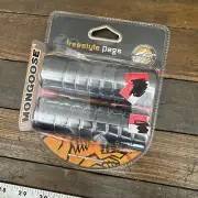 Mongoose Freestyle Pegs Old School BMX 26T 3/8 NOS 2002 Chrome Y2K Mid School