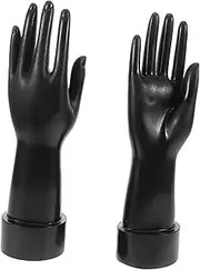 Ipetboom 2pcs Hand Model Props Jewlery Holder Desktop Stand Brace Ring Holder Tabletop Jewelry Holder Ring Supplies Decorative Glove Stand Jewelry Hand Display Stand White Polyethylene (pe)
