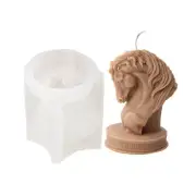 Horse Head Silicone Wax Mold Perfect for Making, Non-Stick